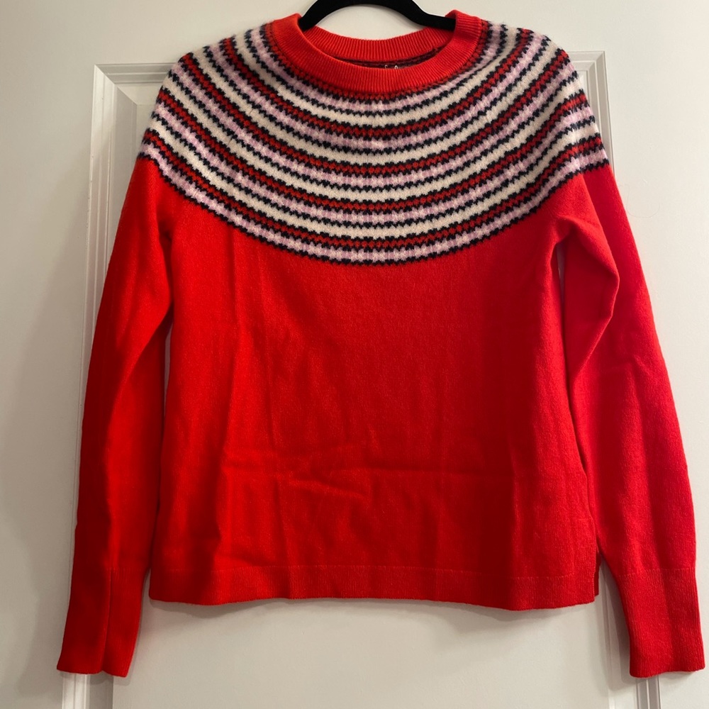 Brand new cashmere fairnisle sweater (little tear on the back) size small